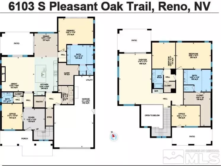 6103 Pleasant Oak, Reno, Nevada 89511, 4 Bedrooms Bedrooms, ,4 BathroomsBathrooms,Residential,Residential,Pleasant Oak,250005015