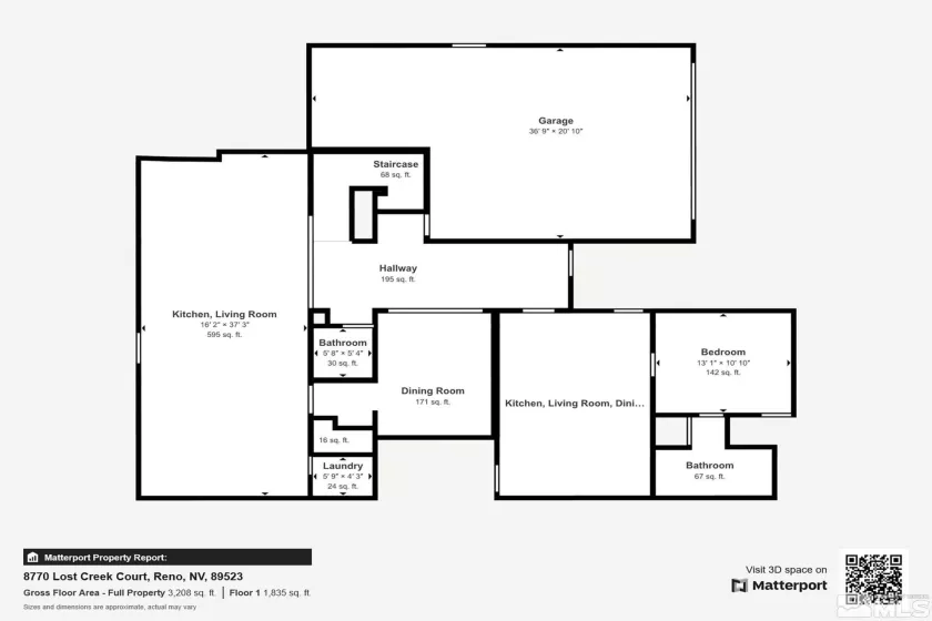 8770 Lost Creek, Reno, Nevada 89523, 4 Bedrooms Bedrooms, ,4 BathroomsBathrooms,Residential,Residential,Lost Creek,250005911