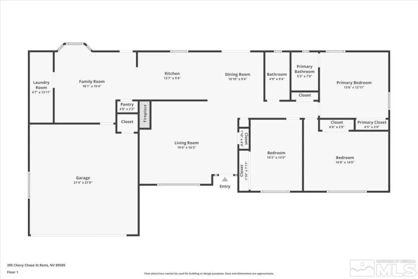 395 Chevy Chase, Reno, Nevada 89509, 3 Bedrooms Bedrooms, ,2 BathroomsBathrooms,Residential,Residential,Chevy Chase,250001092