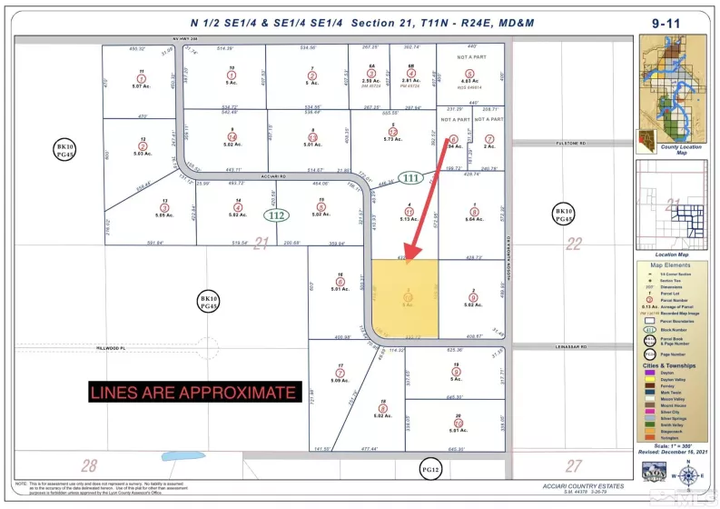 62 Acciari, Smith, Nevada 89430, ,Land,Residential,Acciari,230013586
