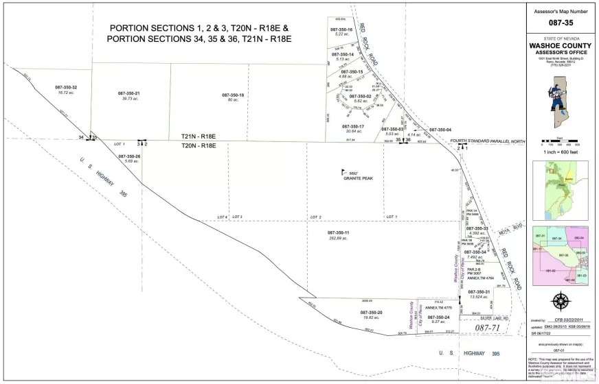 Red Rock 19.82 Acres, Reno, Nevada 89508, ,Land,Residential,Acres,240014019