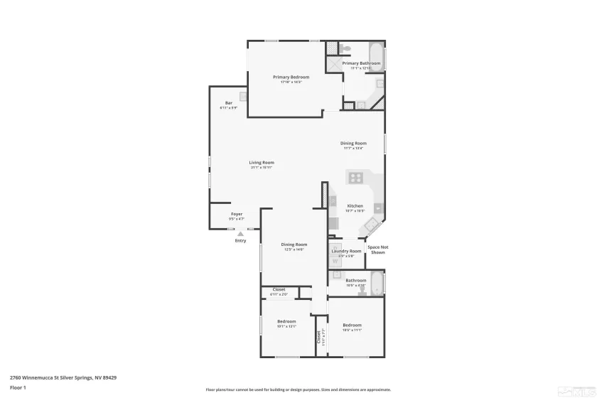 2760 Winnemucca, Silver Springs, Nevada 89429, 3 Bedrooms Bedrooms, ,2 BathroomsBathrooms,Residential,Residential,Winnemucca,250000753