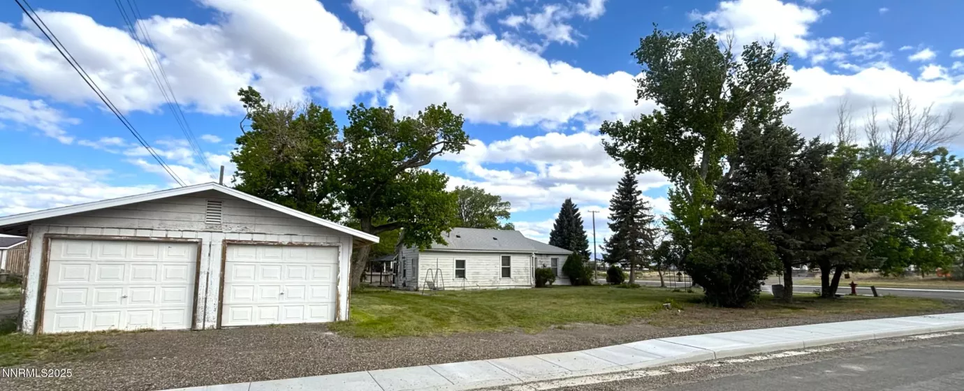 Garage ad Side Yard