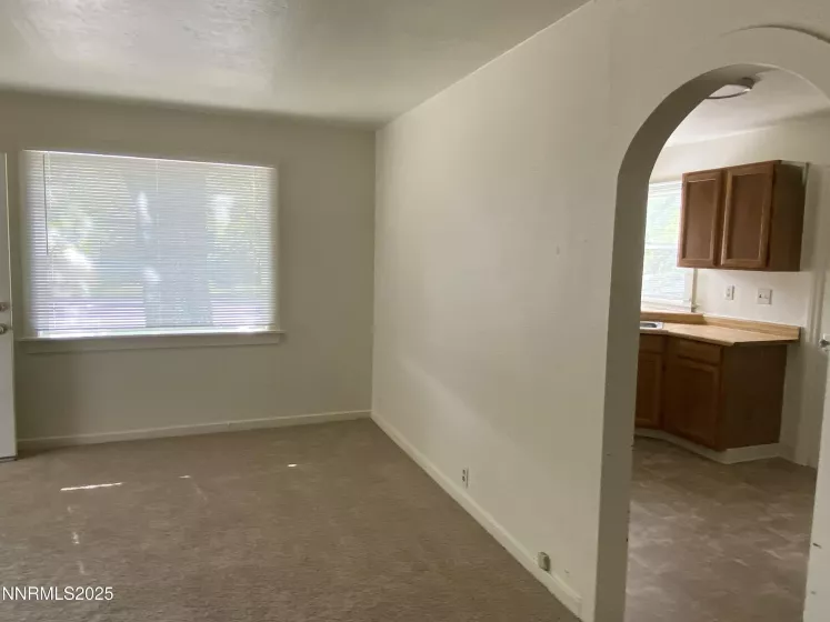 Living Room going into Kitchen
