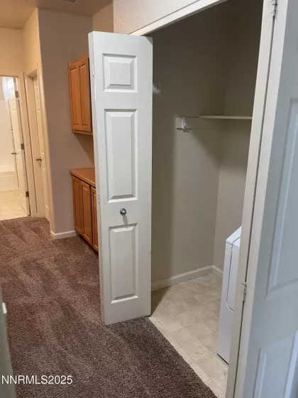 Hallway with Laundry Closet