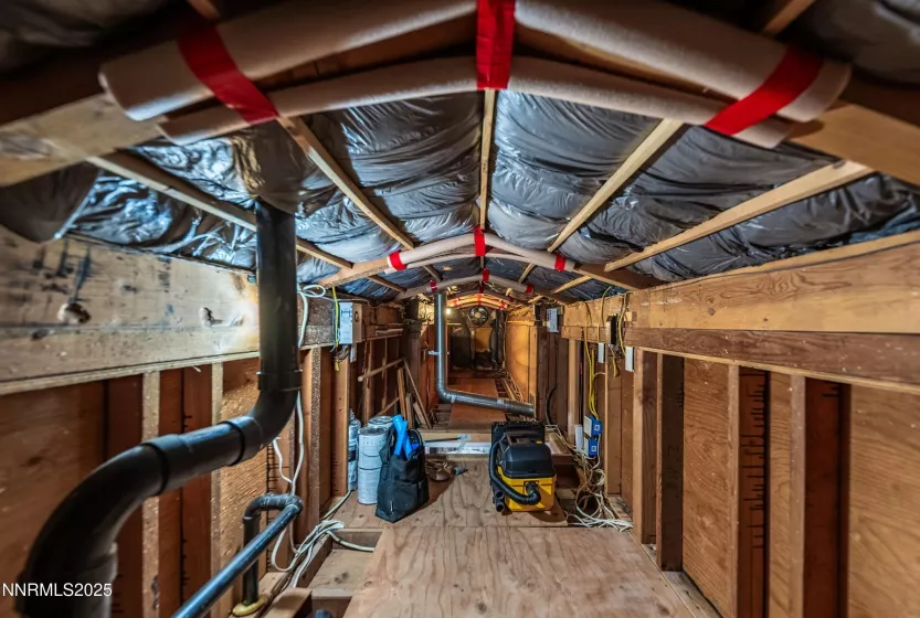 Finished attic space for extra storage