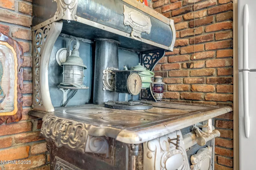 Old 1800's wood stove in Main House kitchen