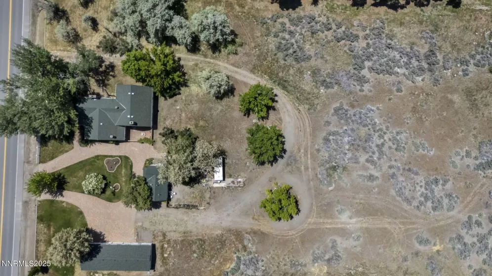 top shot of property