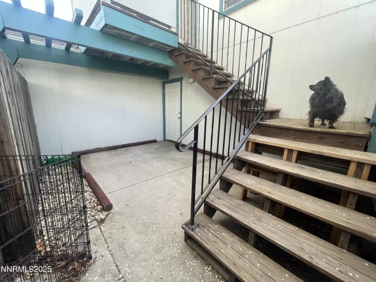 Downstairs patio