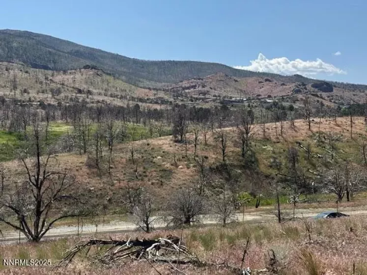 Facing west, across the highway