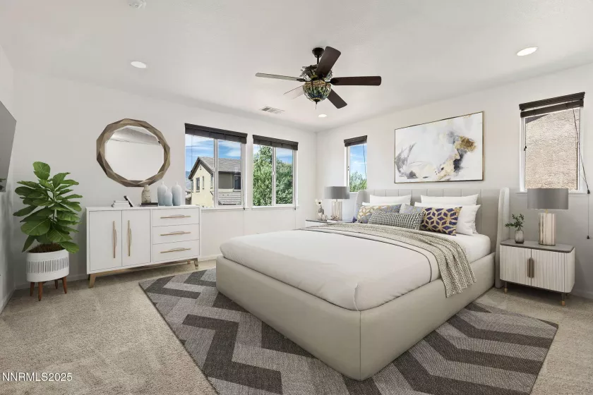 Primary Room Virtually Staged