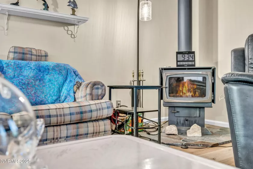 A warm fire
