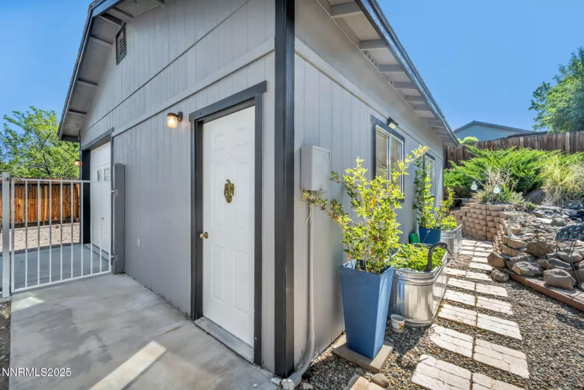 Entrances to workshop