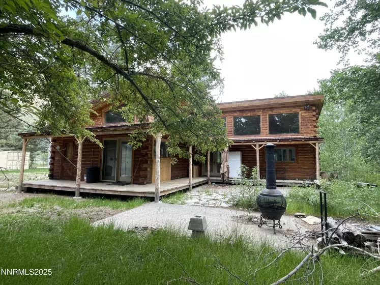 Yard view of cabin