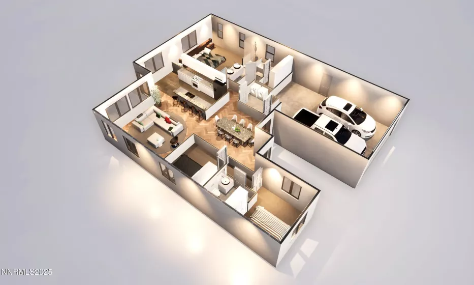 3D Rendering of the floorplan