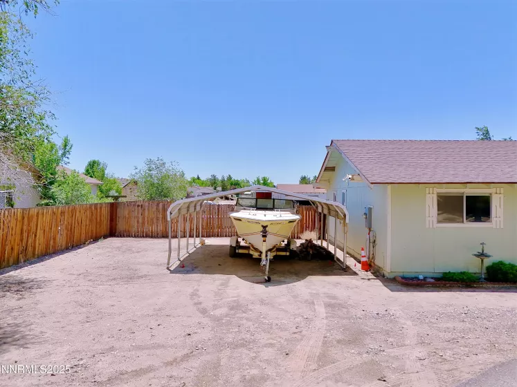 Side yard in front