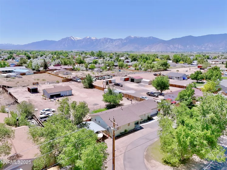 Overhead view of entire property