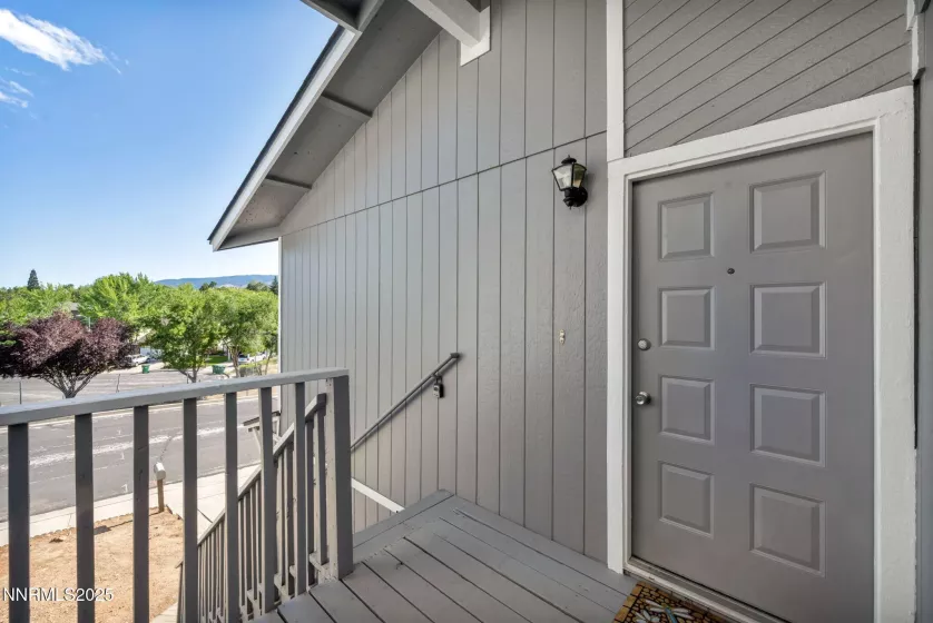 Porch and front door