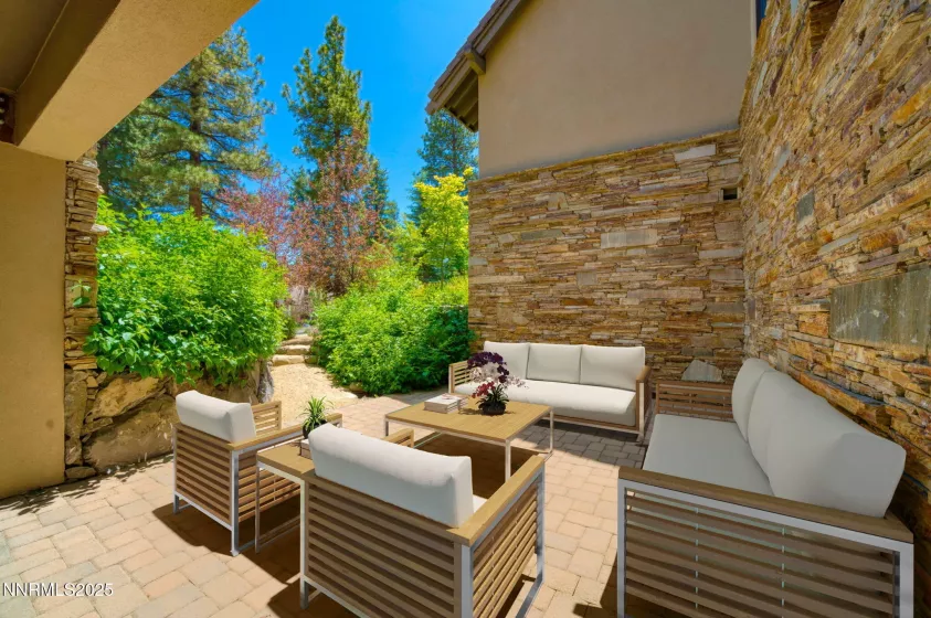 Patio next to bonus room