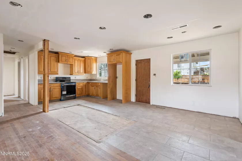 Kitchen and dining area main level