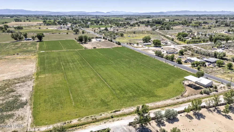 Another aerial view looking east