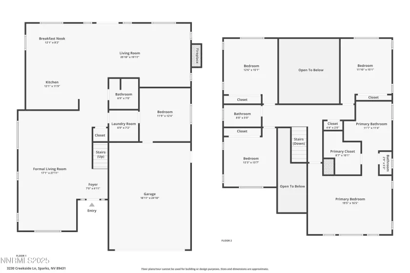 3230 Creekside, Sparks, Nevada 89431, 4 Bedrooms Bedrooms, ,3 BathroomsBathrooms,Residential,Residential,Creekside,250052121