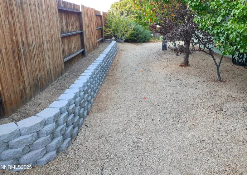 Side yard - West