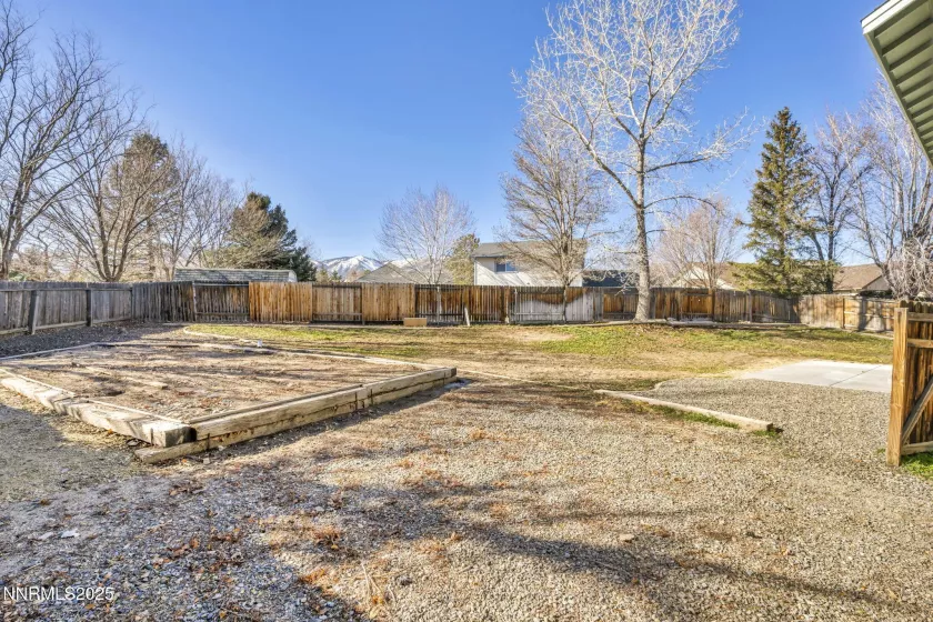 Large backyard