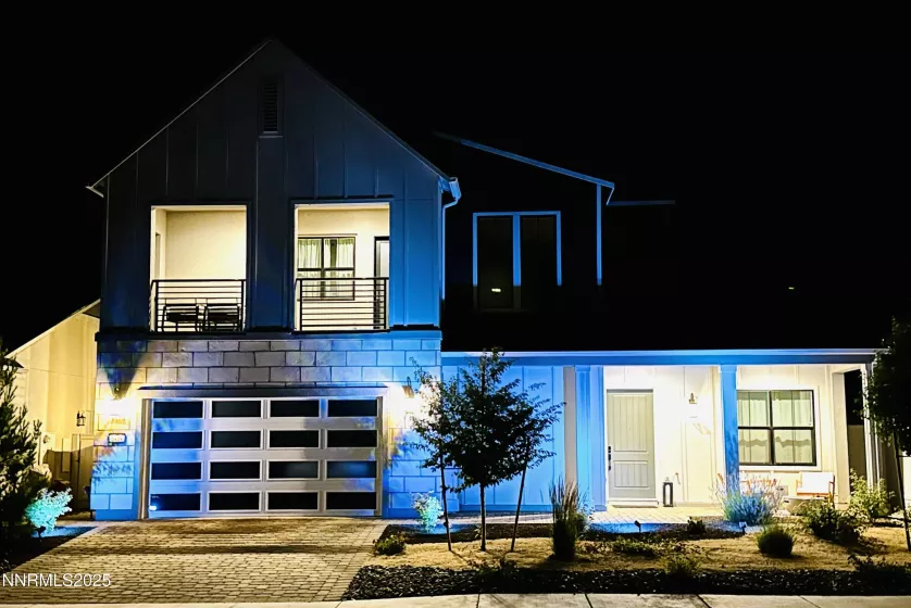 Front of House at Night