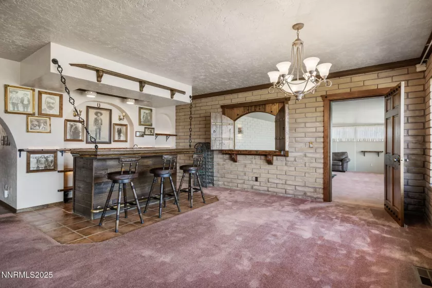 Bonus room from the family room with additional door to the garage.