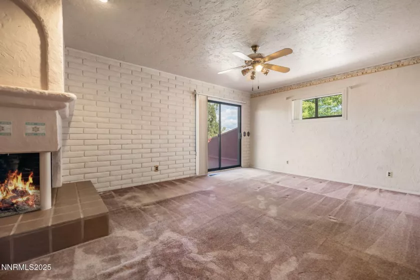 Bar with pass through and door to the bonus room closed.