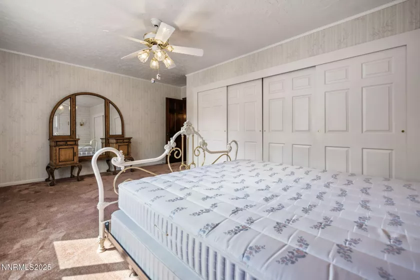 2nd Bedroom four door closet.