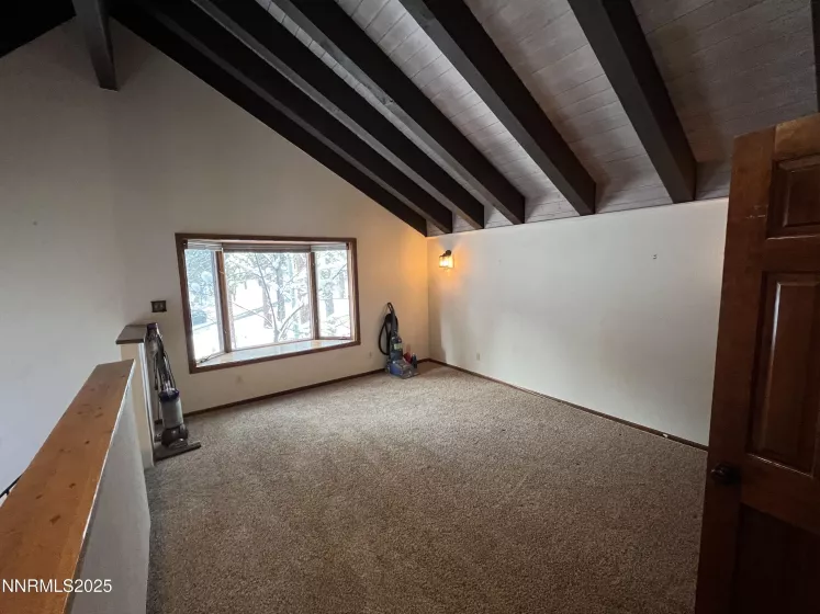 Loft view #3 with solid pony wall for privacy, great light through large window