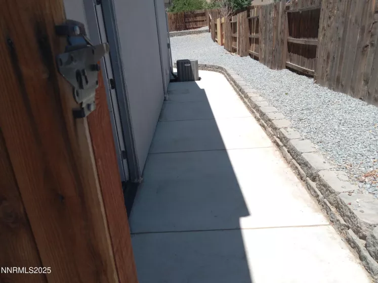 East side yard