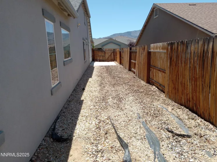 West side yard