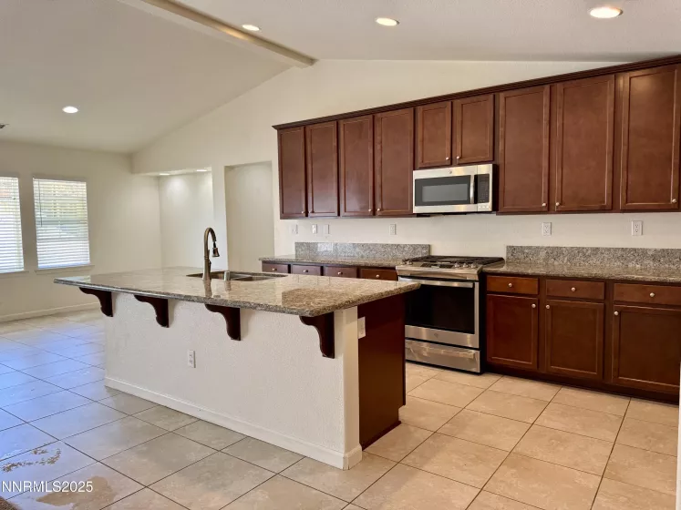 Kitchen w high ceilings