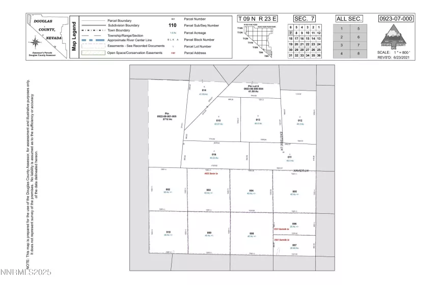 APN 092307000015, Gardnerville, Nevada 89410, ,Land,Residential,092307000015,250052727