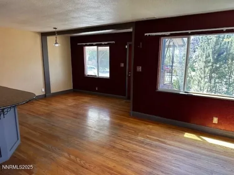 West view of living and dining
