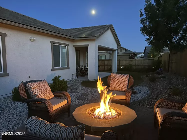 Firepit and seating