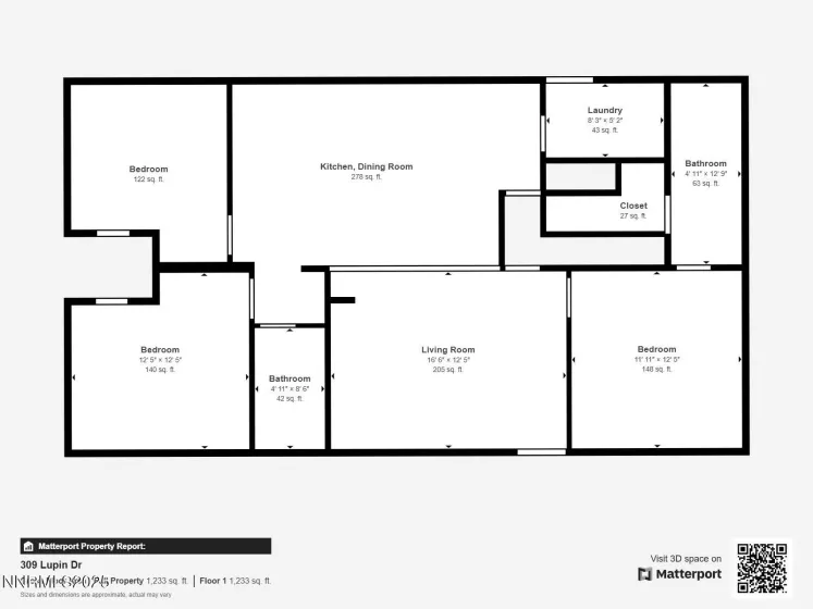 309 Lupin, Battle Mountain, Nevada 89820, 3 Bedrooms Bedrooms, ,2 BathroomsBathrooms,Residential,Residential,Lupin,250053176
