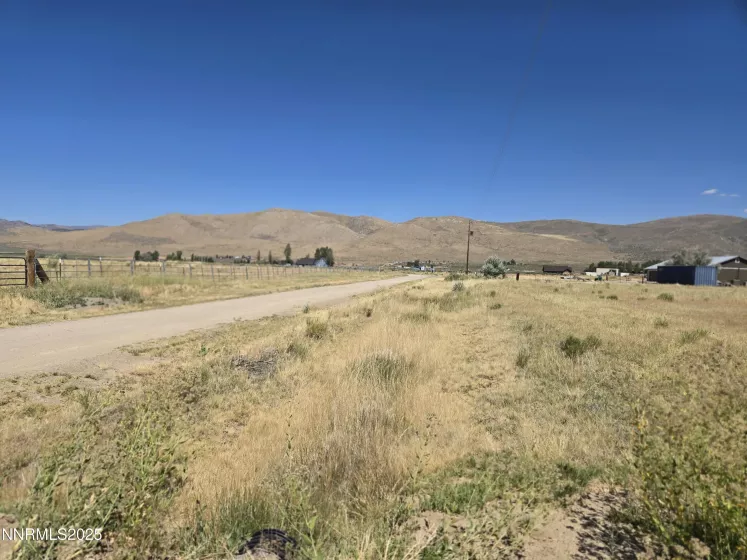 View of the road looking to the East