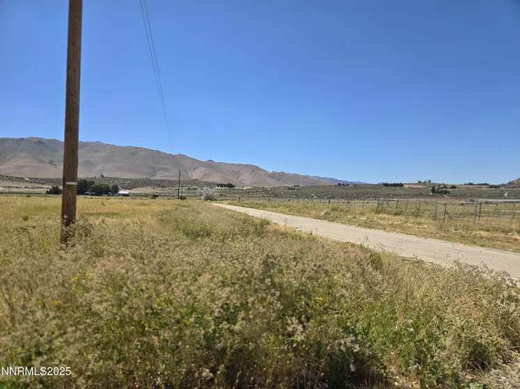 View of the road looking to the West