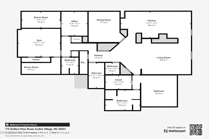 770 Golfers Pass, Incline Village, Nevada 89451, 5 Bedrooms Bedrooms, ,5 BathroomsBathrooms,Residential,Residential,Golfers Pass,250053494