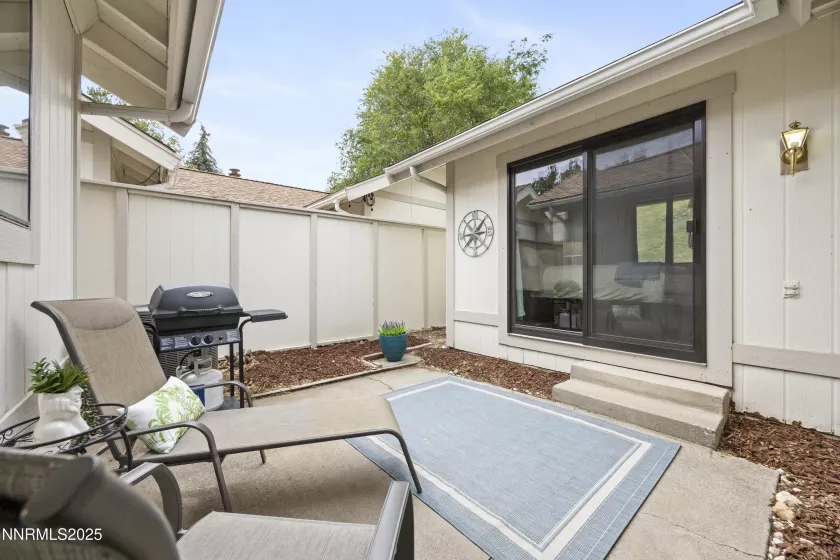Private courtyard patio