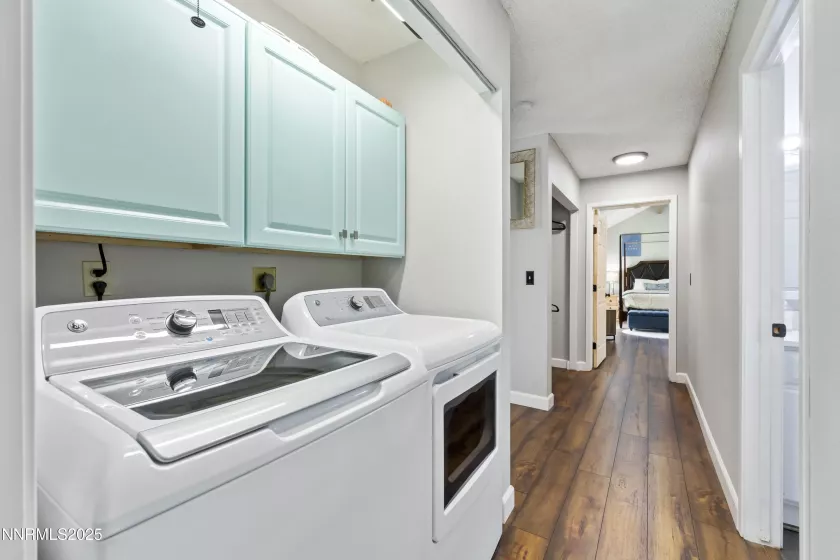 Hallway laundry area