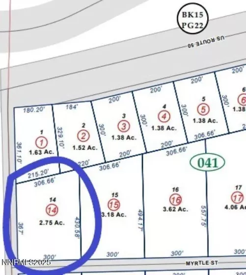4030 Myrtle, Silver Springs, Nevada 89429, ,Land,Residential,Myrtle,250053540