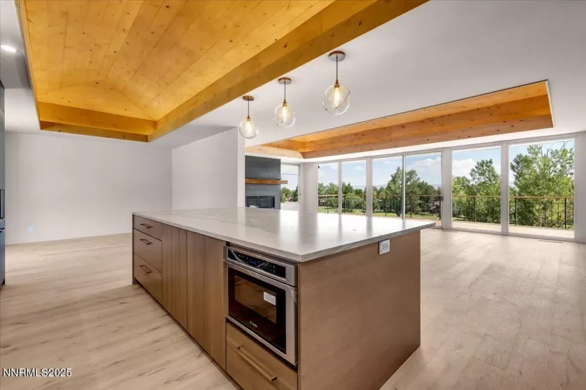 center island/built in microwave