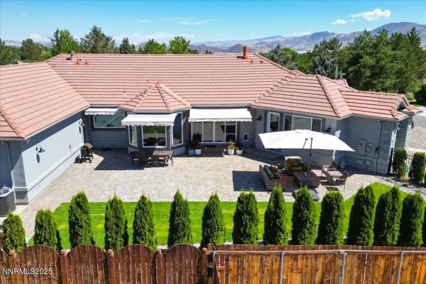 Aerial of Back Yard