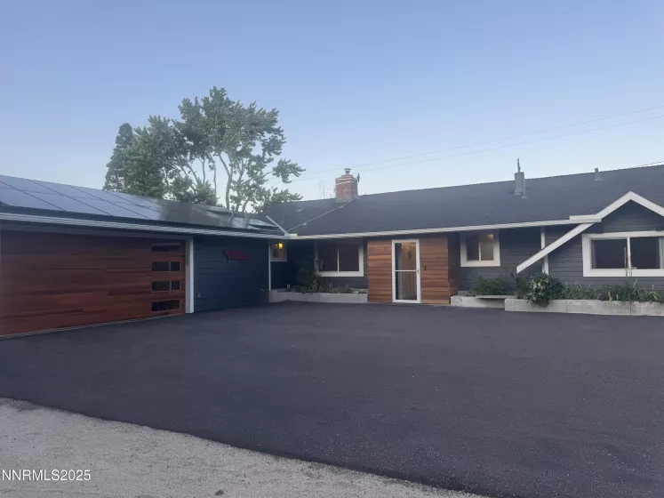 Insulated Wood-look metal clad garage door