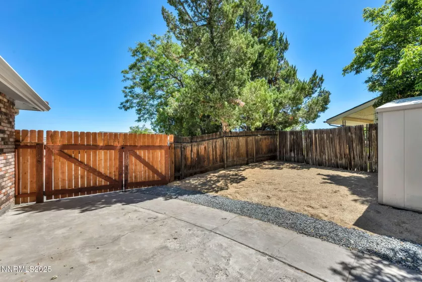 Back side yard